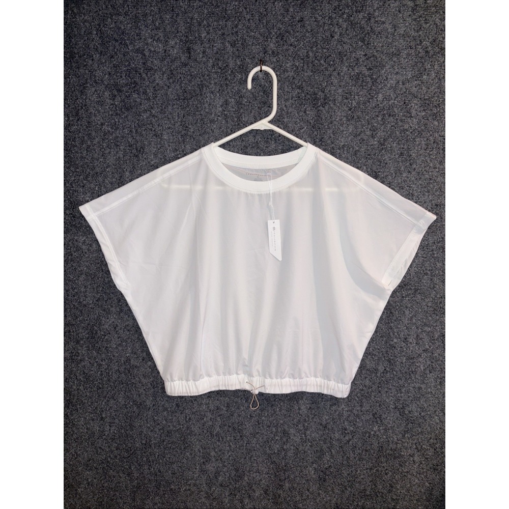 Travis Matthew Women's Silver Spray Tech Woven Top White NWT XL MSRP $79.95